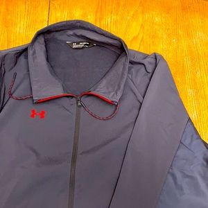 Under Armor 3XL XXXL Grey & Red ColdGear Sweater